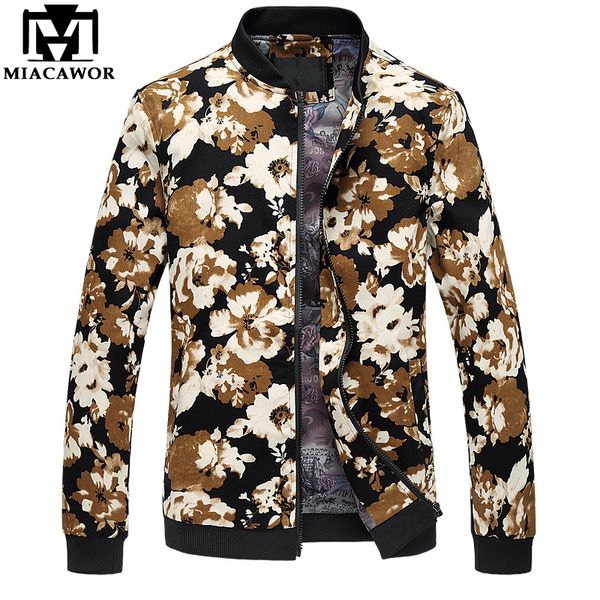miacawor new fashion men's jacket flower print bomber jacket autumn jaqueta masculino casual male clothing size 5xl 6xl mj409, Black;brown
miacawor new fashion men's jacket flower print bomber jacket autumn jaqueta masculino casual male clothing size 5xl 6xl mj409, Black;brown