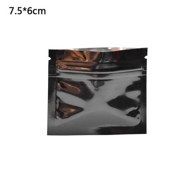 200pcs/lot 7.5x6cm black glossy aluminum foil zip lock package bag grip seal mylar packing pouch with tearing notch packaging pouches
200pcs/lot 7.5x6cm black glossy aluminum foil zip lock package bag grip seal mylar packing pouch with tearing notch packaging pouches