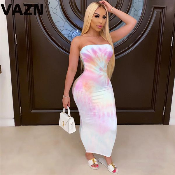 vazn 2020 summer tie dye print strapless elegant holiday young maxi dress swimming beach dress women bandage, Black;gray
vazn 2020 summer tie dye print strapless elegant holiday young maxi dress swimming beach dress women bandage, Black;gray