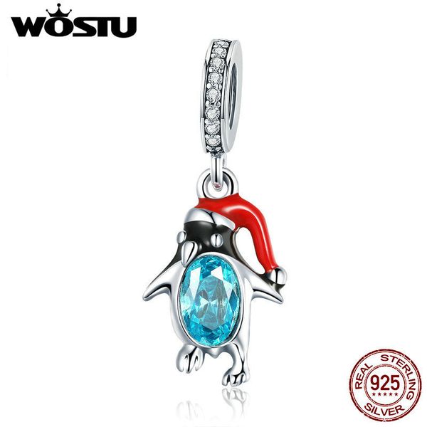 wostu new design 925 sterling silver funny penguin dangles charms fit bracelet & necklace pendant original silver jewelry cqc993 t190627, Bronze;silver
wostu new design 925 sterling silver funny penguin dangles charms fit bracelet & necklace pendant original silver jewelry cqc993 t190627, Bronze;silver