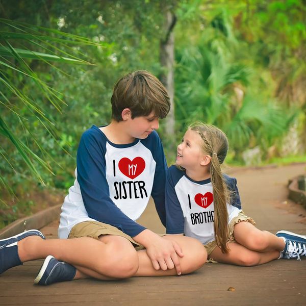 i love my sister/ brother kids matching tshirt boys girls autumn long sleeve toddler shirt casual children family look tee, Blue
i love my sister/ brother kids matching tshirt boys girls autumn long sleeve toddler shirt casual children family look tee, Blue