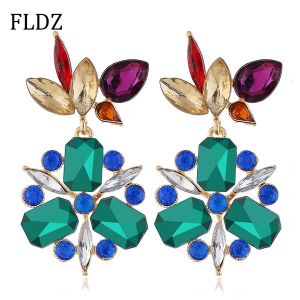 2019 gold metal statement drop earring for women crystal earrings new design modern fashion jewelry party accessories gifts, Silver
2019 gold metal statement drop earring for women crystal earrings new design modern fashion jewelry party accessories gifts, Silver