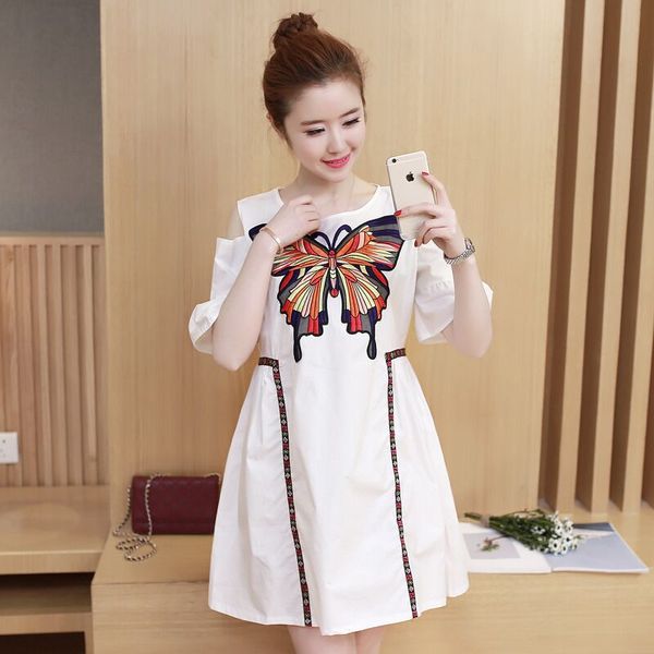 2020 pregnant dresses summer short sleeve strapless maternity clothing off-shoulder embroidery bohemian pregnancy beach dresses, White
2020 pregnant dresses summer short sleeve strapless maternity clothing off-shoulder embroidery bohemian pregnancy beach dresses, White