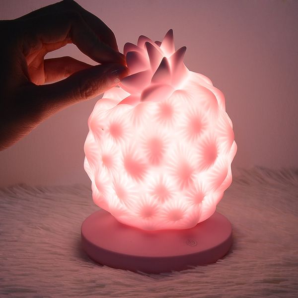 led rechargeable pineapple table lamp 3 color change touch switch for bedroom bookcase decor night light creative gift
led rechargeable pineapple table lamp 3 color change touch switch for bedroom bookcase decor night light creative gift