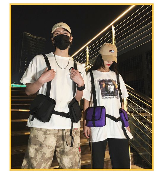 men tactical functional vest hip-hop streetwear bag harness chest rig bag oxford two pockets women waist fanny pack 501
men tactical functional vest hip-hop streetwear bag harness chest rig bag oxford two pockets women waist fanny pack 501