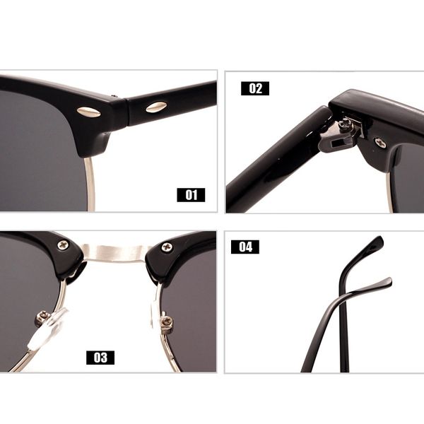 leonlion vintage semi-rimless brand cолнезаине оки женин / мђжин полѬизованне uv400 кла, White;black
leonlion vintage semi-rimless brand cолнезаине оки женин / мђжин полѬизованне uv400 кла, White;black