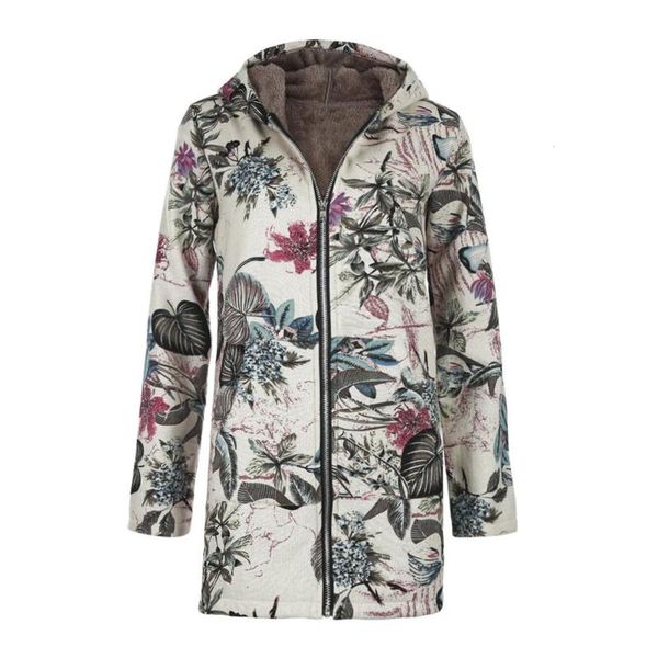retro women fleece winter cotton clothes coat casual floral print hooded pockets jackets plus size, Black
retro women fleece winter cotton clothes coat casual floral print hooded pockets jackets plus size, Black
