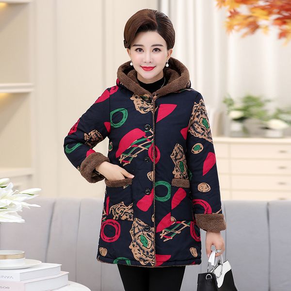 long sleeve women winter jacket warm cotton clothing coat printing large size ladies coat hooded lamb cashmere jacket 5xl1938, Black
long sleeve women winter jacket warm cotton clothing coat printing large size ladies coat hooded lamb cashmere jacket 5xl1938, Black
