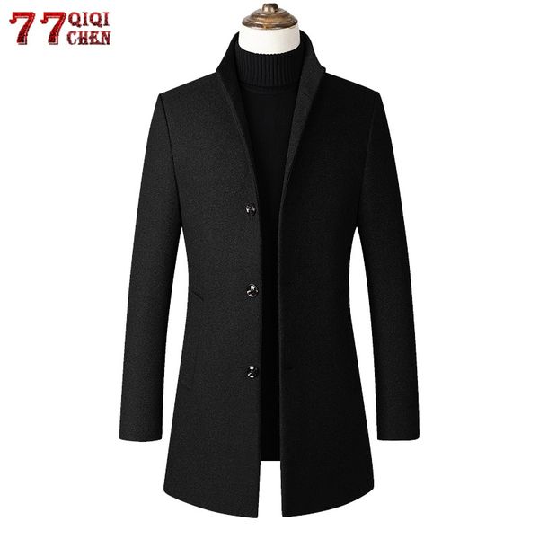 autumn winter wool coat men casual slim fit jackets single breasted outwear long sections woolen pea coats trench palto overcoat, Black
autumn winter wool coat men casual slim fit jackets single breasted outwear long sections woolen pea coats trench palto overcoat, Black