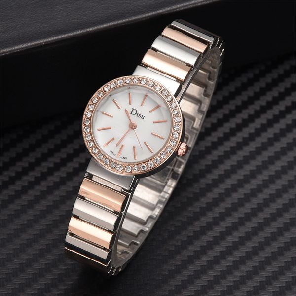 temperament fashion steel belt ladies diamond luxury men and women gift quartz watch present for couple, Slivery;brown
temperament fashion steel belt ladies diamond luxury men and women gift quartz watch present for couple, Slivery;brown