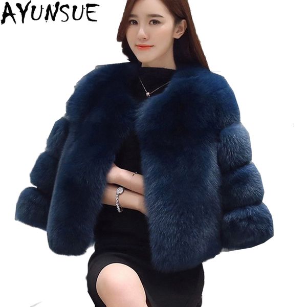 ayunsue winter warm luxury women's coat plus size of faux fur coats short thicken jackets casaco feminino lx1217, Black
ayunsue winter warm luxury women's coat plus size of faux fur coats short thicken jackets casaco feminino lx1217, Black