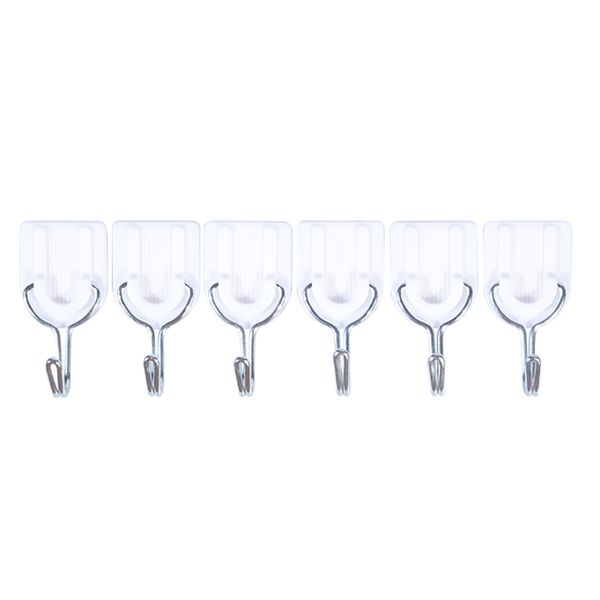 6pcs/set traceless nailless powerful viscous wall hanging hook for kitchen bathroom
6pcs/set traceless nailless powerful viscous wall hanging hook for kitchen bathroom