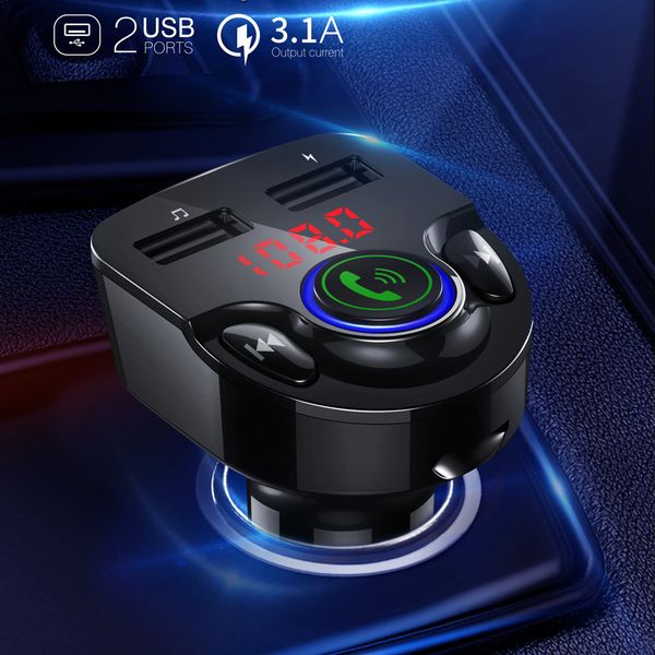 bluetooth in-car wireless fm transmitter mp3 radio adapter car kit 2 usb charger qc 3.0 technology ensures quick charge #be
bluetooth in-car wireless fm transmitter mp3 radio adapter car kit 2 usb charger qc 3.0 technology ensures quick charge #be
