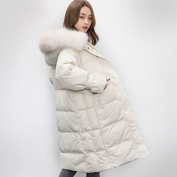 detachable real raccoon fur collar hooded warm 2019 winter down coat women long down jacket fashion pockets thickening outerwear, Black
detachable real raccoon fur collar hooded warm 2019 winter down coat women long down jacket fashion pockets thickening outerwear, Black