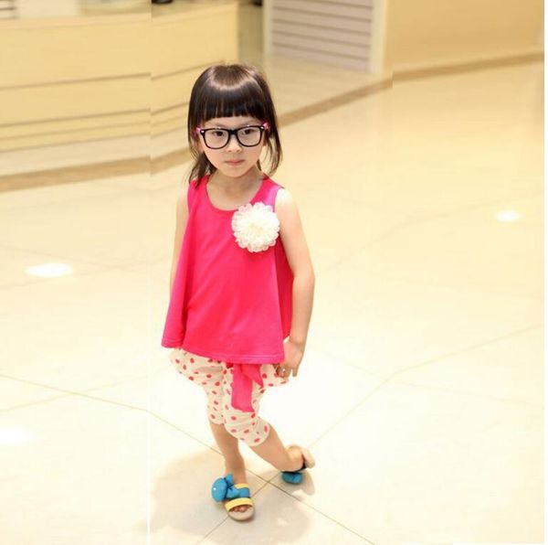 new baby girl clothes set solid sleeveless vest dot pant conjunto menina cotton children clothing, White
new baby girl clothes set solid sleeveless vest dot pant conjunto menina cotton children clothing, White