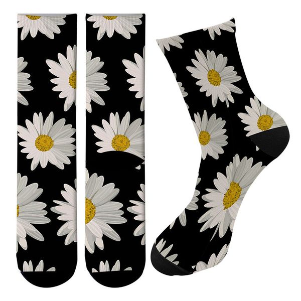new 3d printed daisy pattern long socks kawaii flower men cotton crew socks harajuku funny women knee street trend, Black
new 3d printed daisy pattern long socks kawaii flower men cotton crew socks harajuku funny women knee street trend, Black