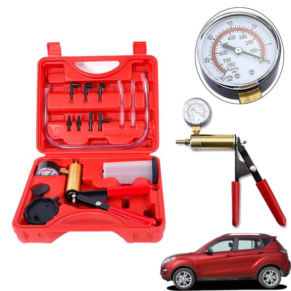 car hand held tester set deluxe brake bleeder bleed kit vacuum pump motorbike 
car hand held tester set deluxe brake bleeder bleed kit vacuum pump motorbike