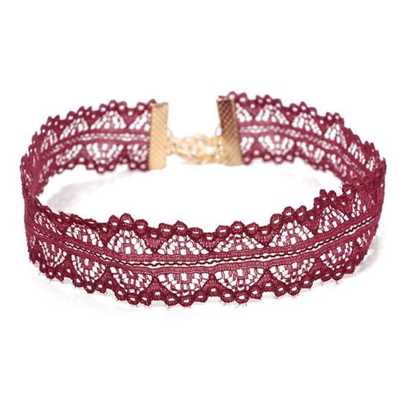 simple style rose red lace chain hollow flower chokers necklaces for women fashion collar necklaces for girls jewelry wholesale, Golden;silver
simple style rose red lace chain hollow flower chokers necklaces for women fashion collar necklaces for girls jewelry wholesale, Golden;silver