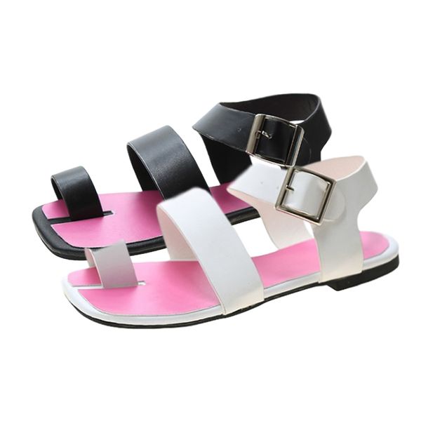 women toe sandals 2020 new fashion round head buckle black ladies shoes casual korean summer soft white flat sandals woman 35-39
women toe sandals 2020 new fashion round head buckle black ladies shoes casual korean summer soft white flat sandals woman 35-39