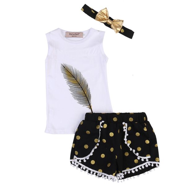 toddler kids girls clothes sleeveless vest shorts headband 3pcs outfits set 2-7y, White
toddler kids girls clothes sleeveless vest shorts headband 3pcs outfits set 2-7y, White