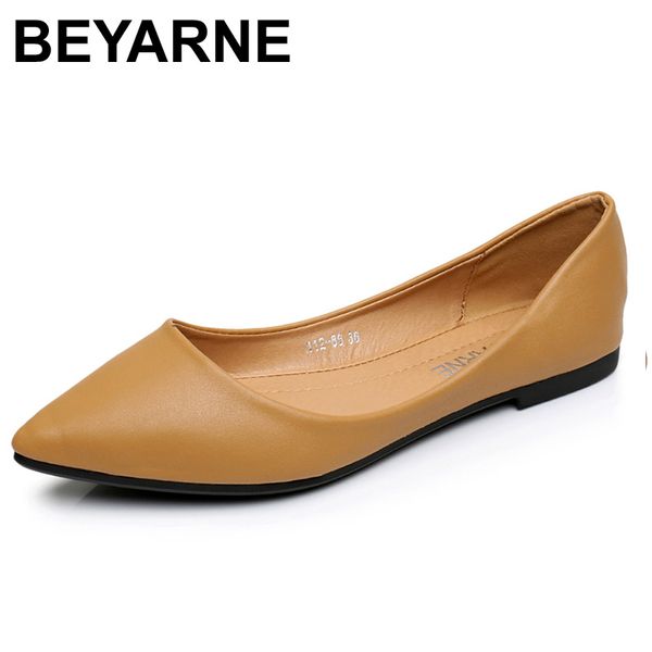 beyarnenew women flats shoes leather platform 1cm heels shoe white women pointed toe leather girl shoes, Black
beyarnenew women flats shoes leather platform 1cm heels shoe white women pointed toe leather girl shoes, Black