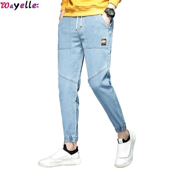 street style fashion men's jeans jogger skinny men cotton ripped homme casual denim hip hop long jean pants comfortable, Blue
street style fashion men's jeans jogger skinny men cotton ripped homme casual denim hip hop long jean pants comfortable, Blue