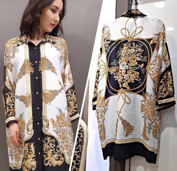 summer womens designer loose blouses colorful digital print women designer shirts female lapel neck clothing, White
summer womens designer loose blouses colorful digital print women designer shirts female lapel neck clothing, White