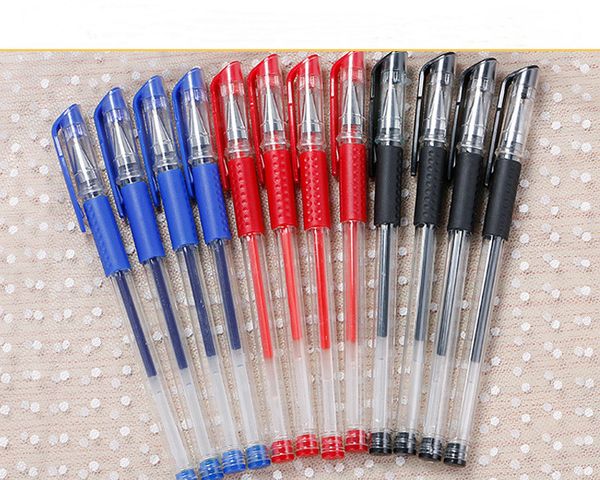 0.5mm Gel Pen 15cm Stationery Bullet Black Water Pens Common Small Fresh 3 Colors Gel Pen Sign Pen Roller Pens Manufacturers Wholesale