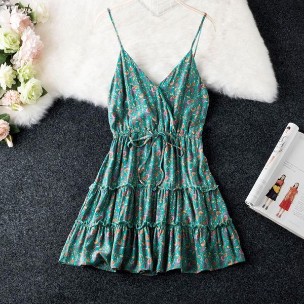 strapless rayon beach dress ruffle hem strap elegant slim v neck sleeveless flower print fashion new floral sunflower dress, Black;gray
strapless rayon beach dress ruffle hem strap elegant slim v neck sleeveless flower print fashion new floral sunflower dress, Black;gray
