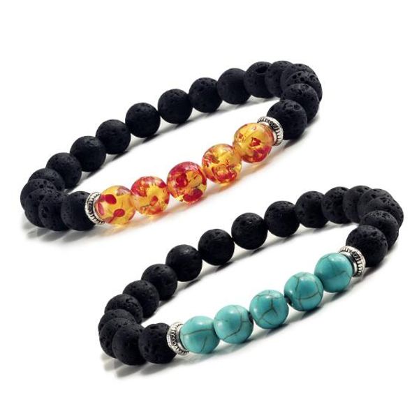 natural volcanic stone bracelets charm women chakra balance beads men black lava turquoises strand bangle, Golden;silver
natural volcanic stone bracelets charm women chakra balance beads men black lava turquoises strand bangle, Golden;silver