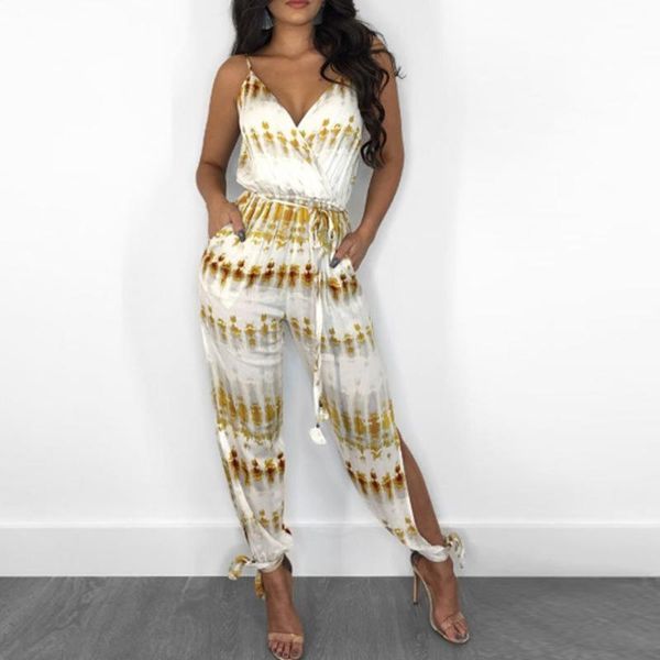 38# women's fashion summer tie dye print spaghetti strap slit leg lace up jumpsuit woman strappy camis long pants rompers, Black;white
38# women's fashion summer tie dye print spaghetti strap slit leg lace up jumpsuit woman strappy camis long pants rompers, Black;white