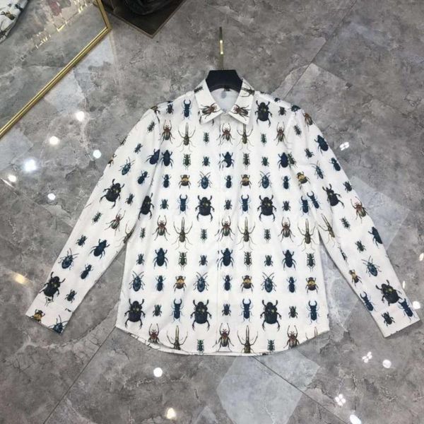 men's casual shirts bh03191 fashion 2021 runway european design party style clothing, White;black
men's casual shirts bh03191 fashion 2021 runway european design party style clothing, White;black