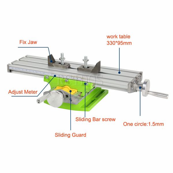 bg-6330 mini compound bench/woodworking benches, the table sliding cross table,drill machine work bench