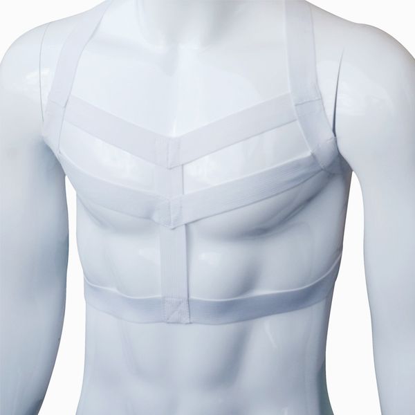 new men lingerie nylon halter backless elastic body chest harness costume belt shapers bondage evening clubwear, Black;brown
new men lingerie nylon halter backless elastic body chest harness costume belt shapers bondage evening clubwear, Black;brown