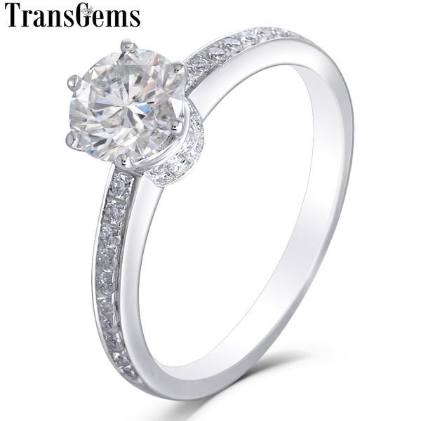 transgems classic 14k 585 white gold 1ct 6.5mm f color moissanite engagement ring for women with moissanite on the band y19061203, Slivery;golden
transgems classic 14k 585 white gold 1ct 6.5mm f color moissanite engagement ring for women with moissanite on the band y19061203, Slivery;golden