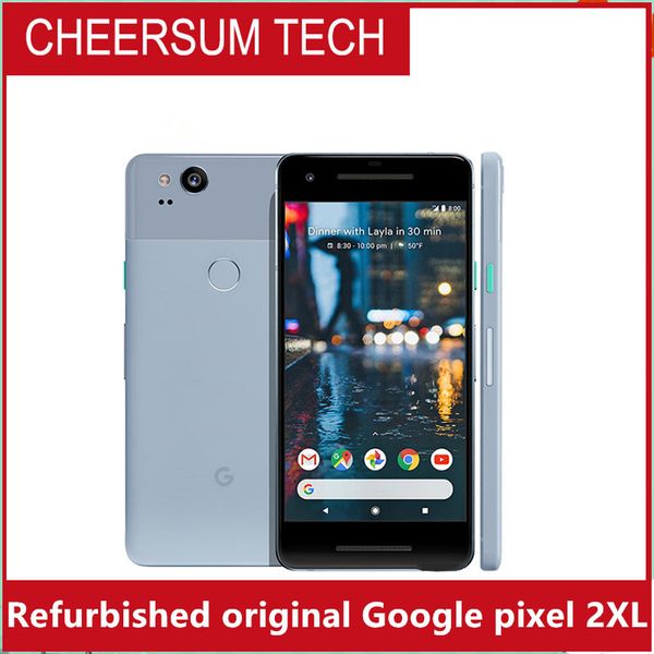 Image of Refurbished Unlocked Google Pixel 2XL 6.0&#039;&#039; inch Octa Core 4G LTE Android cellphone 4GB RAM 128GB ROM smartphone