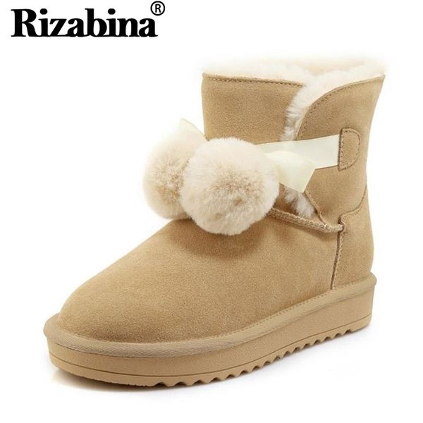 rizabina real leather women warm snow boots fashion thick fur winter shoes women plush ankle boots casual footwear size 35-40, Black
rizabina real leather women warm snow boots fashion thick fur winter shoes women plush ankle boots casual footwear size 35-40, Black