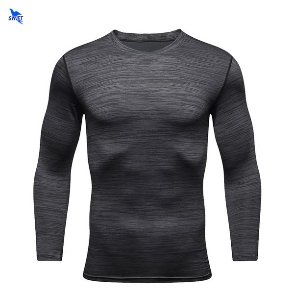 breathable fitness men long sleeve shirt quick dry gym clothing home trainer compression base layer stretch running sportswear, Black;blue
breathable fitness men long sleeve shirt quick dry gym clothing home trainer compression base layer stretch running sportswear, Black;blue