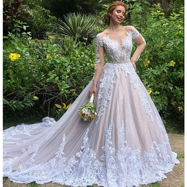 2020 Luxury Lace Mermaid Wedding Dresses Removable Train Illusion Long Sleeve Buttons Back Wedding Gowns with Skirt robe de mariage
2020 Luxury Lace Mermaid Wedding Dresses Removable Train Illusion Long Sleeve Buttons Back Wedding Gowns with Skirt robe de mariage