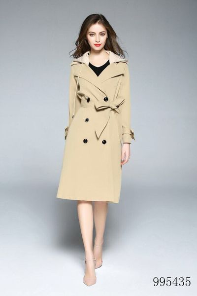 women's trench coats long classic windbreaker waterproof british new high-end english style autumn winter gabadian hooded casual c91, Tan;black
women's trench coats long classic windbreaker waterproof british new high-end english style autumn winter gabadian hooded casual c91, Tan;black