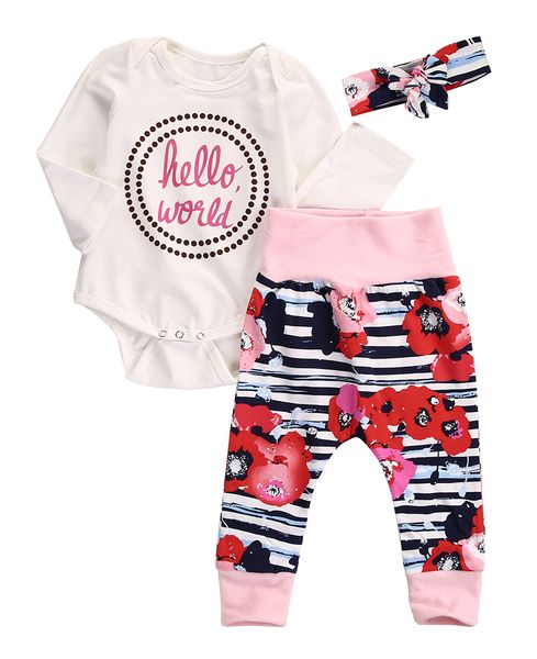 bowant 3pcs hello world baby outfits clothes long sleeve romper + floral print pants + headband (0-3 months, circle)
bowant 3pcs hello world baby outfits clothes long sleeve romper + floral print pants + headband (0-3 months, circle)