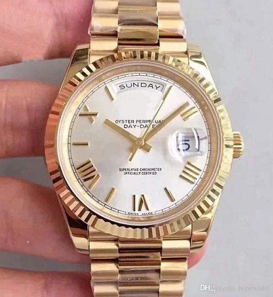 designer watche 18k rose gold steel clasp watch day-green face president 116-719 automatic watches men ing, Slivery;brown
designer watche 18k rose gold steel clasp watch day-green face president 116-719 automatic watches men ing, Slivery;brown