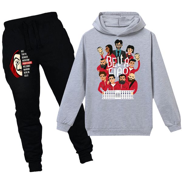 2020 money heist hoodies style autumn long pants + sweatshirts two piece sets active suit stylish girls hooded kid boys clothes, White
2020 money heist hoodies style autumn long pants + sweatshirts two piece sets active suit stylish girls hooded kid boys clothes, White
