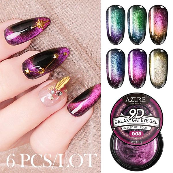 lacheer galaxy star cat eye nail polish chameleon color gel semi permanent soak off uv/led need black base gel 6 galaxy colors, Red;pink
lacheer galaxy star cat eye nail polish chameleon color gel semi permanent soak off uv/led need black base gel 6 galaxy colors, Red;pink