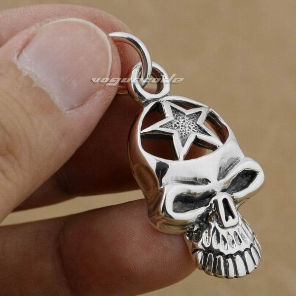 925 sterling silver start skull mens biker punk pendant 9h020 just pendant
925 sterling silver start skull mens biker punk pendant 9h020 just pendant