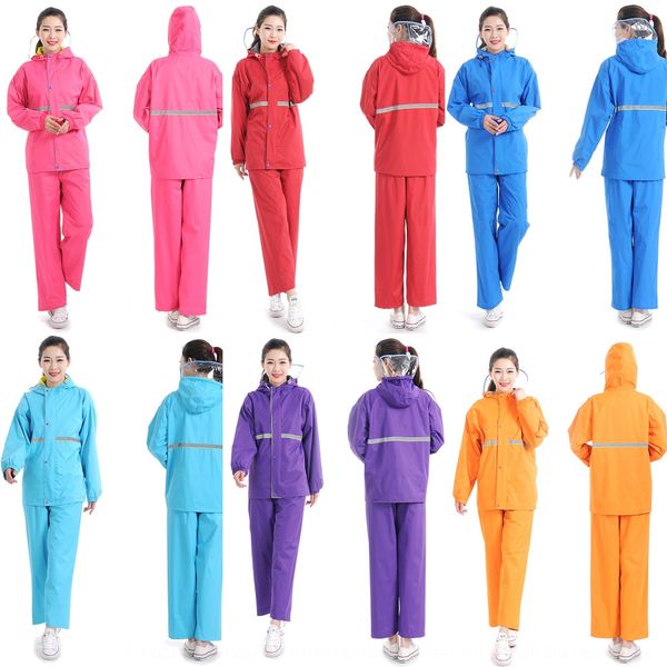 pvc sanitation double-layer reflective strip reflective strip split raincoat raincoat split suit, Red;brown
pvc sanitation double-layer reflective strip reflective strip split raincoat raincoat split suit, Red;brown