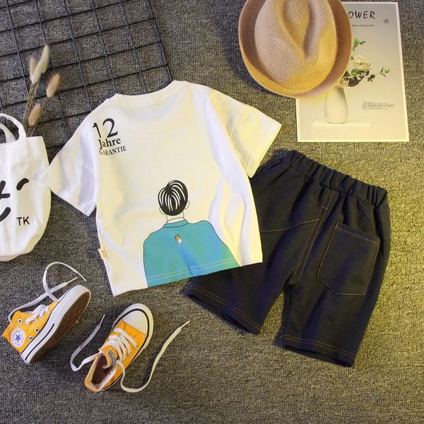 summer clothes baby boys short-sleeved letter t-shirt sets fashion cartoon two-piece suit 1 2 3 4 5 years children kits, White
summer clothes baby boys short-sleeved letter t-shirt sets fashion cartoon two-piece suit 1 2 3 4 5 years children kits, White