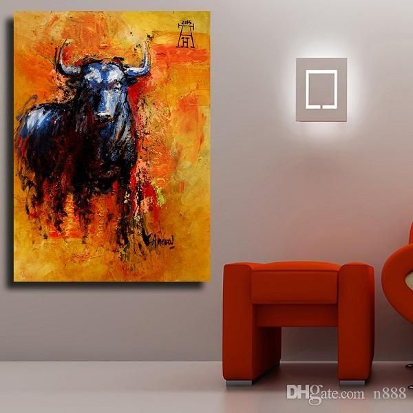 handpainted & hd print modern abstract animal art oil painting bull home decor wall art on canvas multi sizes a80
handpainted & hd print modern abstract animal art oil painting bull home decor wall art on canvas multi sizes a80