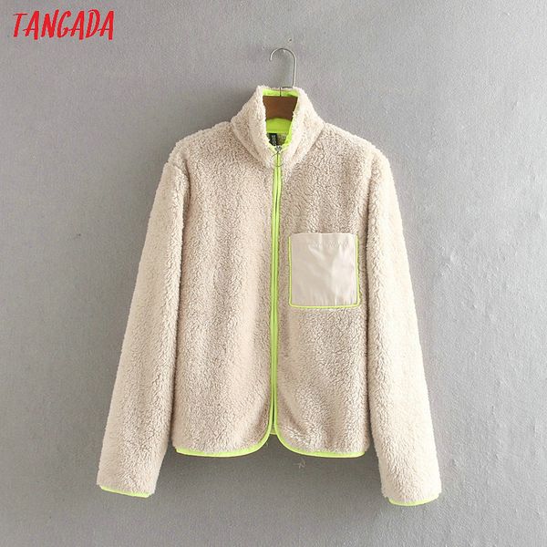 tangada women winter chic jacket teddy female coat fleece jackets zipper pockets long sleeve ladies thick warm outwear ce452, Black;brown
tangada women winter chic jacket teddy female coat fleece jackets zipper pockets long sleeve ladies thick warm outwear ce452, Black;brown