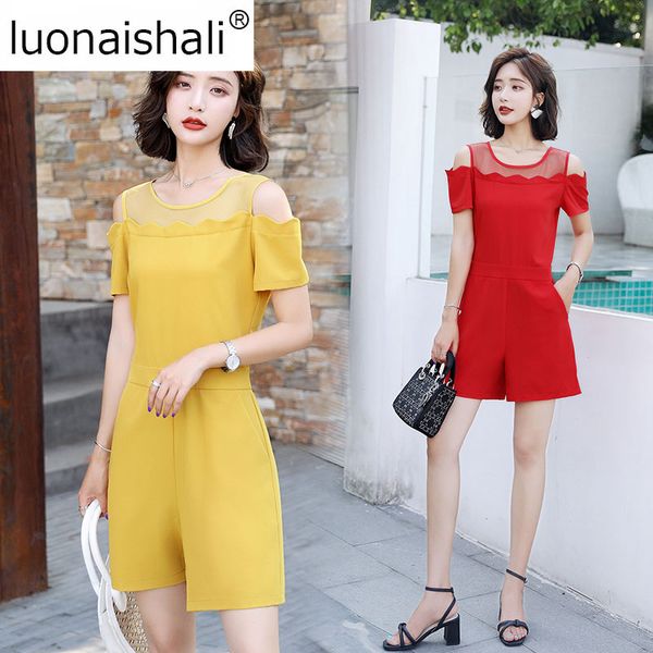sweet ladies pure color jumpsuit 2019 fashion women off-the shoulder elegant ol playsuits c0108, Black;white
sweet ladies pure color jumpsuit 2019 fashion women off-the shoulder elegant ol playsuits c0108, Black;white